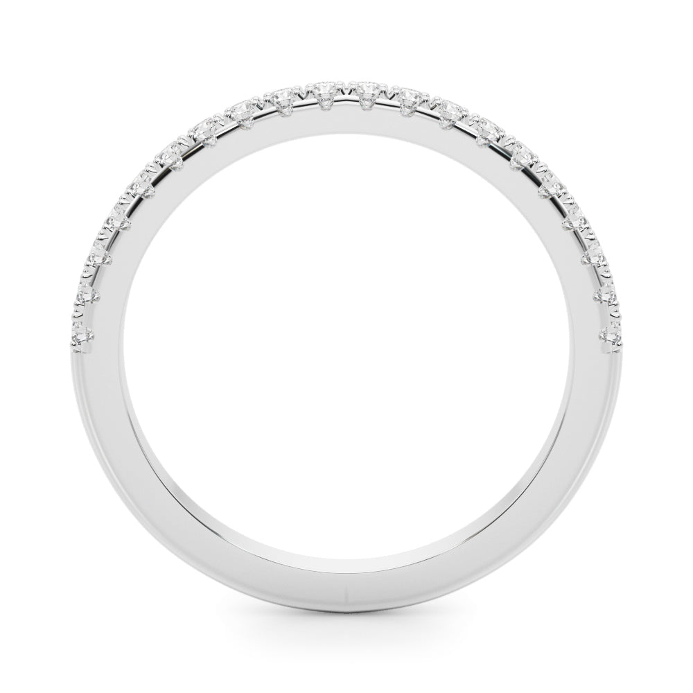 1/3 Ct Round Diamond Wedding Engagement Band 14K Rose/ White & Yellow Gold