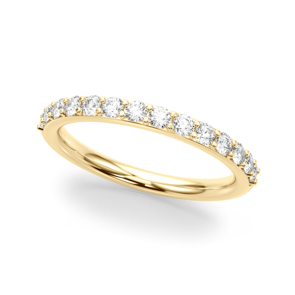 Sophisticated 3/8 Carat FG/VS1 Lab-Grown Diamond Wedding Band in 10K Solid Gold