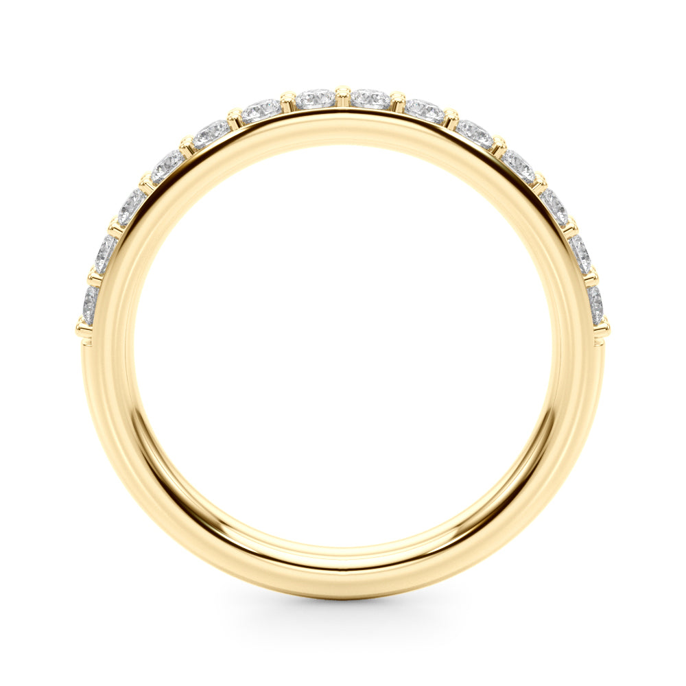 Sophisticated 3/8 Carat FG/VS1 Lab-Grown Diamond Wedding Band in 10K Solid Gold