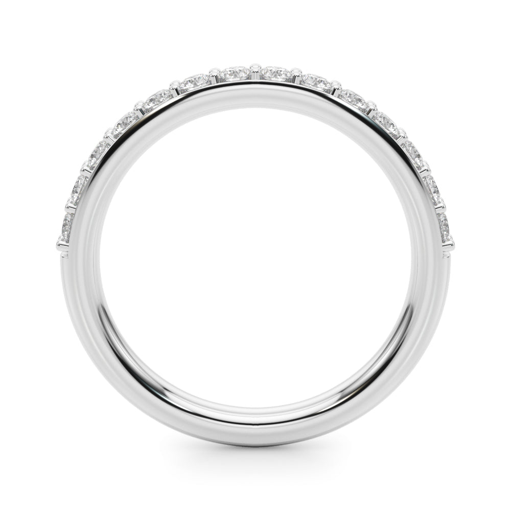 Sophisticated 3/8 Carat FG/VS1 Lab-Grown Diamond Wedding Band in 10K Solid Gold