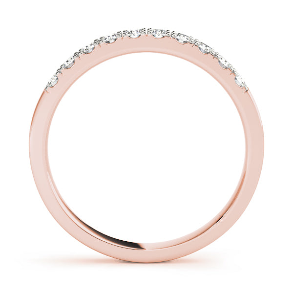 Classic 10K Split Prong Wedding Band - 1/3 ct Diamond in Beautiful White & Yellow Gold