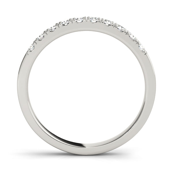 Classic 10K Split Prong Wedding Band - 1/3 ct Diamond in Beautiful White & Yellow Gold