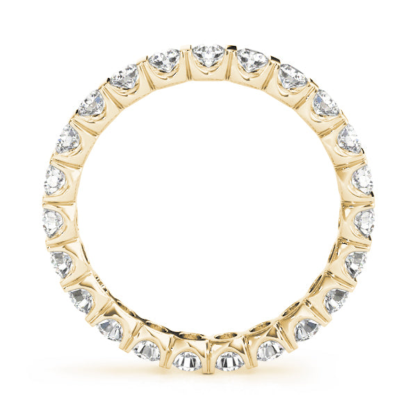Elegant 1.00-1.25 Ct Round FG/VS1 Channel Set Eternity Wedding Band in 10K White or Yellow Gold