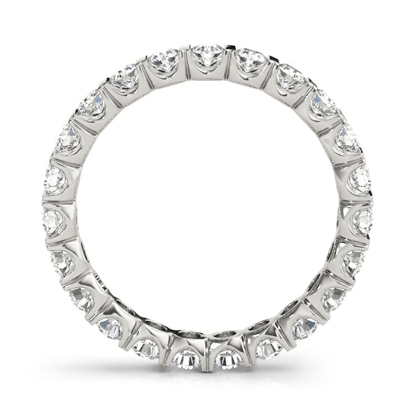 Elegant 1.00-1.25 Ct Round FG/VS1 Channel Set Eternity Wedding Band in 10K White or Yellow Gold