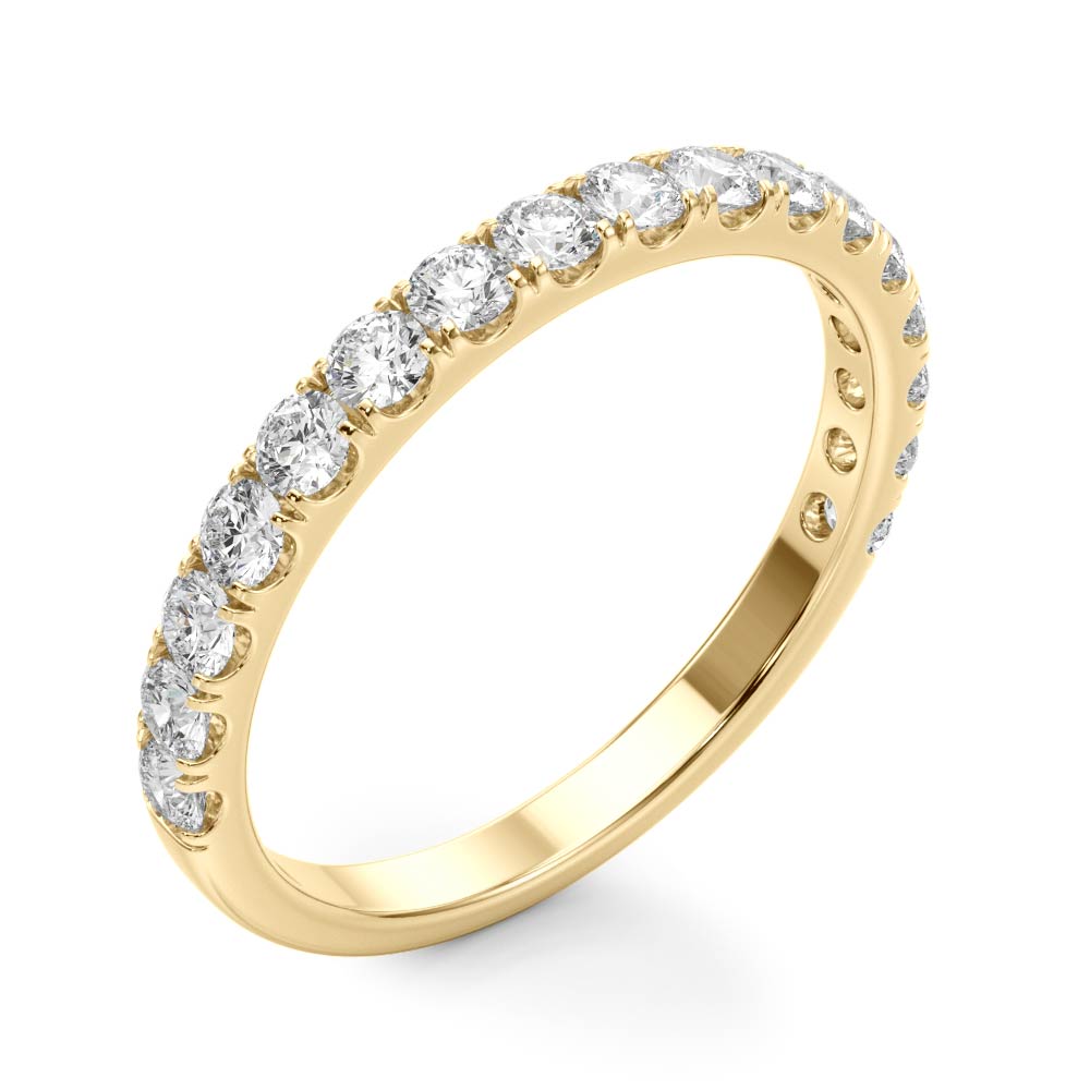 1.00 Ct Round Diamond Wedding Engagement Band in 10K Gold