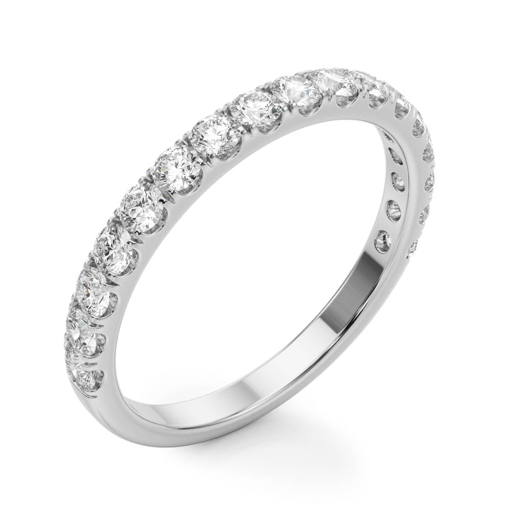 1.00 Ct Round Diamond Wedding Engagement Band in 10K Gold