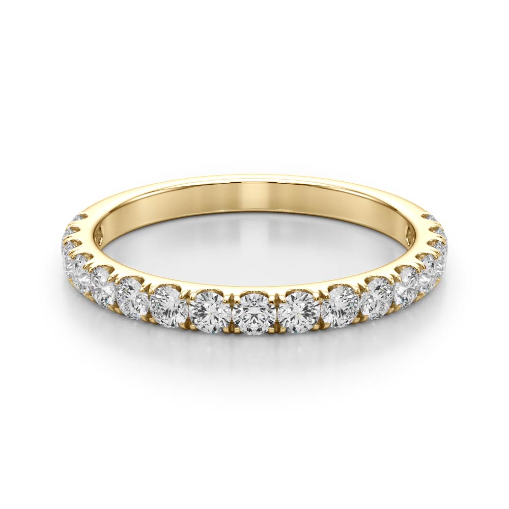 1.00 Ct Round Diamond Wedding Engagement Band in 10K Gold
