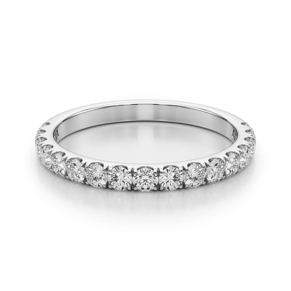 1.00 Ct Round Diamond Wedding Engagement Band in 10K Gold