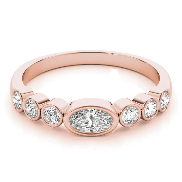 0.25 Carat Lab Grown Diamond Wedding Engagement Rings In 14K Solid Rose Gold