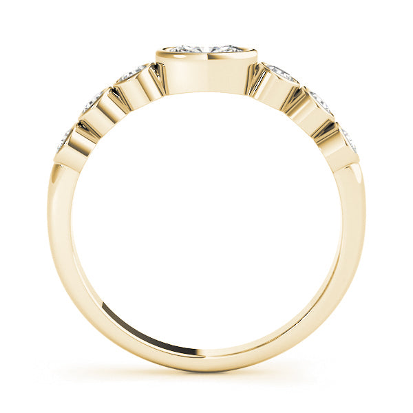 0.25 Carat Lab Grown Diamond Wedding Engagement Rings In 14K Solid Yellow Gold