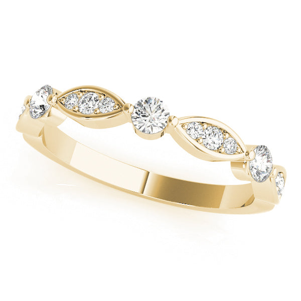 0.25 Ct Lab-Grown Diamond Wedding Band in 10K Yellow Gold