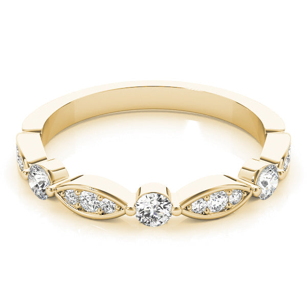 0.25 Ct Lab-Grown Diamond Wedding Band in 10K Yellow Gold
