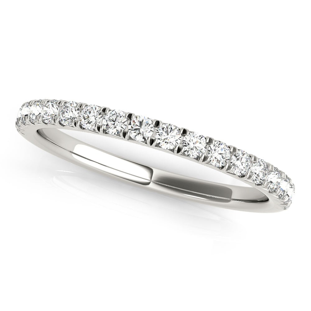 Gorgeous 10K Split Prong Wedding Band - 1/4 ct Diamond with Elegant Gold Design