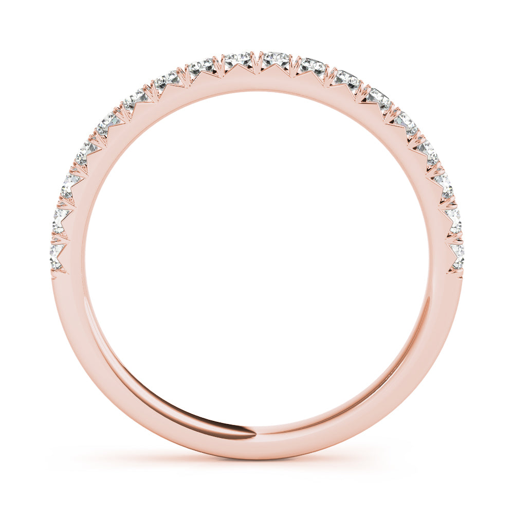 Gorgeous 10K Split Prong Wedding Band - 1/4 ct Diamond with Elegant Gold Design