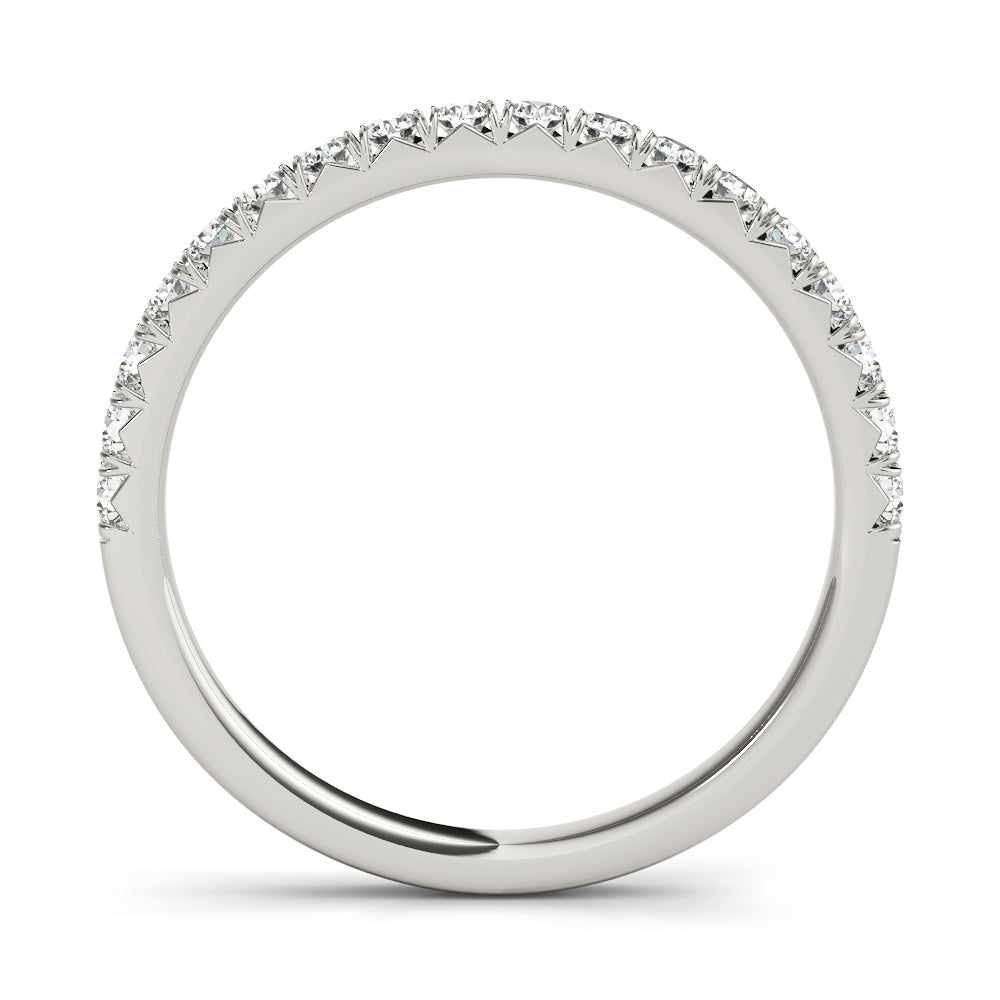 Gorgeous 10K Split Prong Wedding Band - 1/4 ct Diamond with Elegant Gold Design
