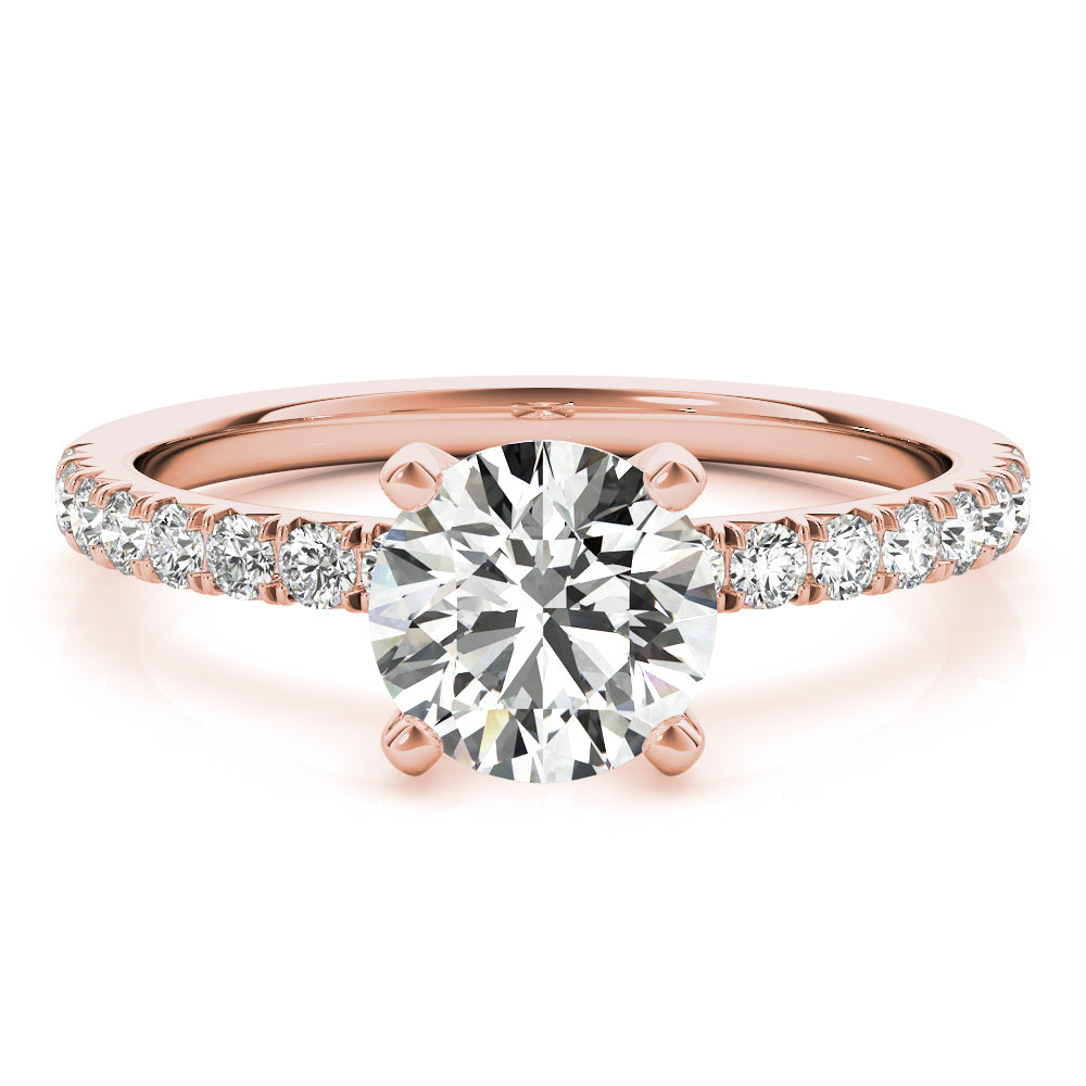 Gorgeous 10K Split Prong Wedding Band - 1/4 ct Diamond with Elegant Gold Design