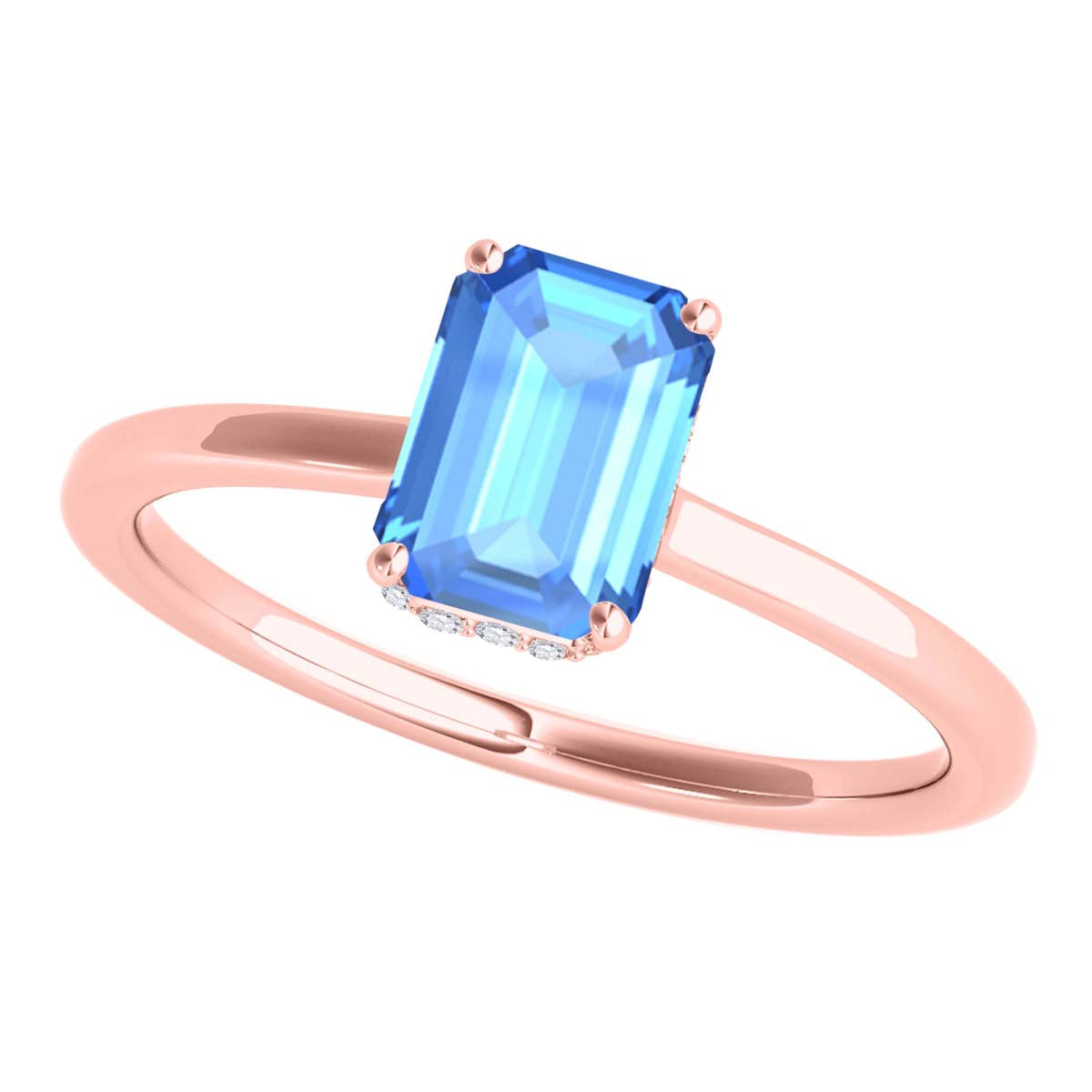2.5 Ct Diamond Gemstone 10K Rose White & Yellow Gold Wedding Engagement Rings Jewelry