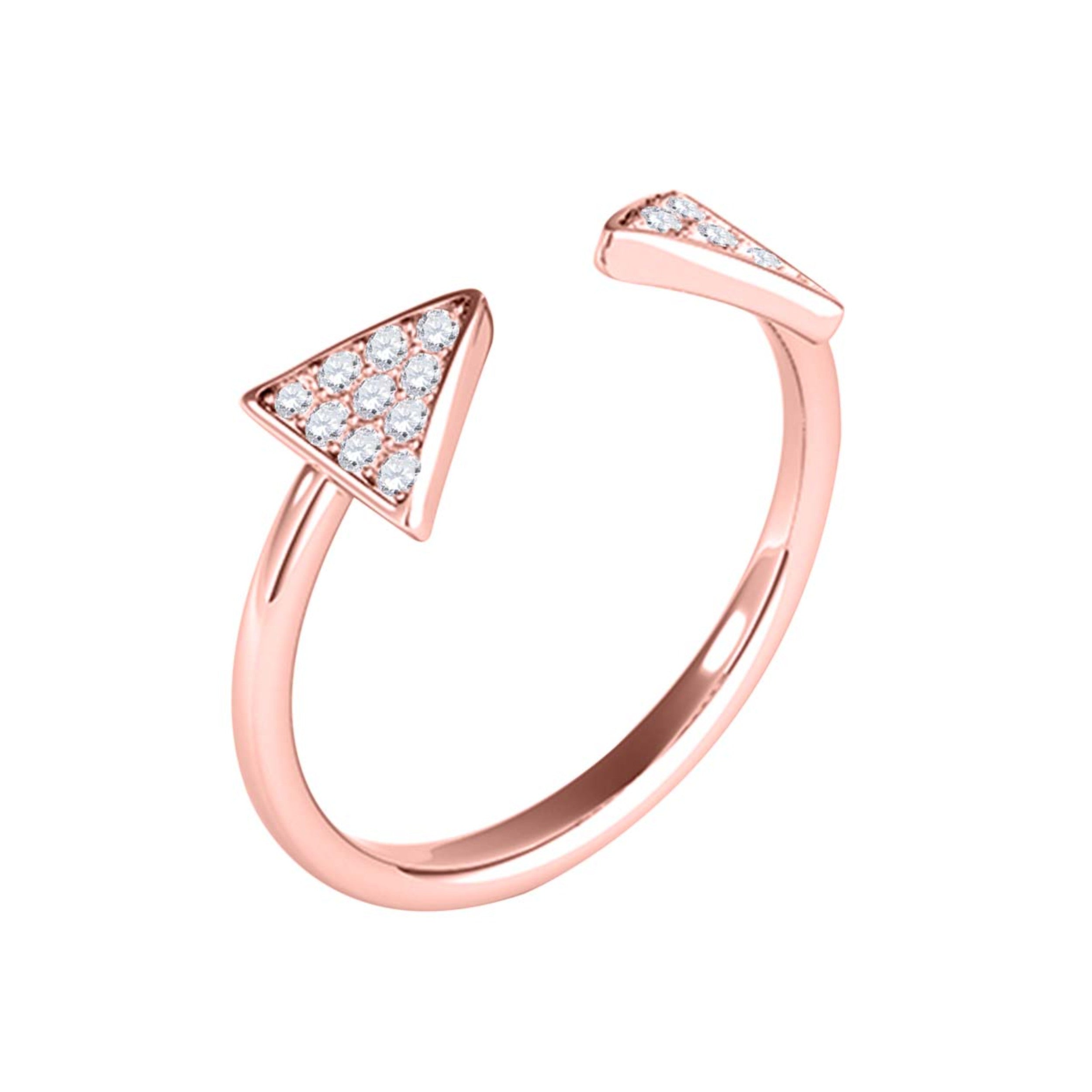 0.25 Ct Round Diamond 10K Solid White / Rose & Yellow Gold Wedding Band Jewelry
