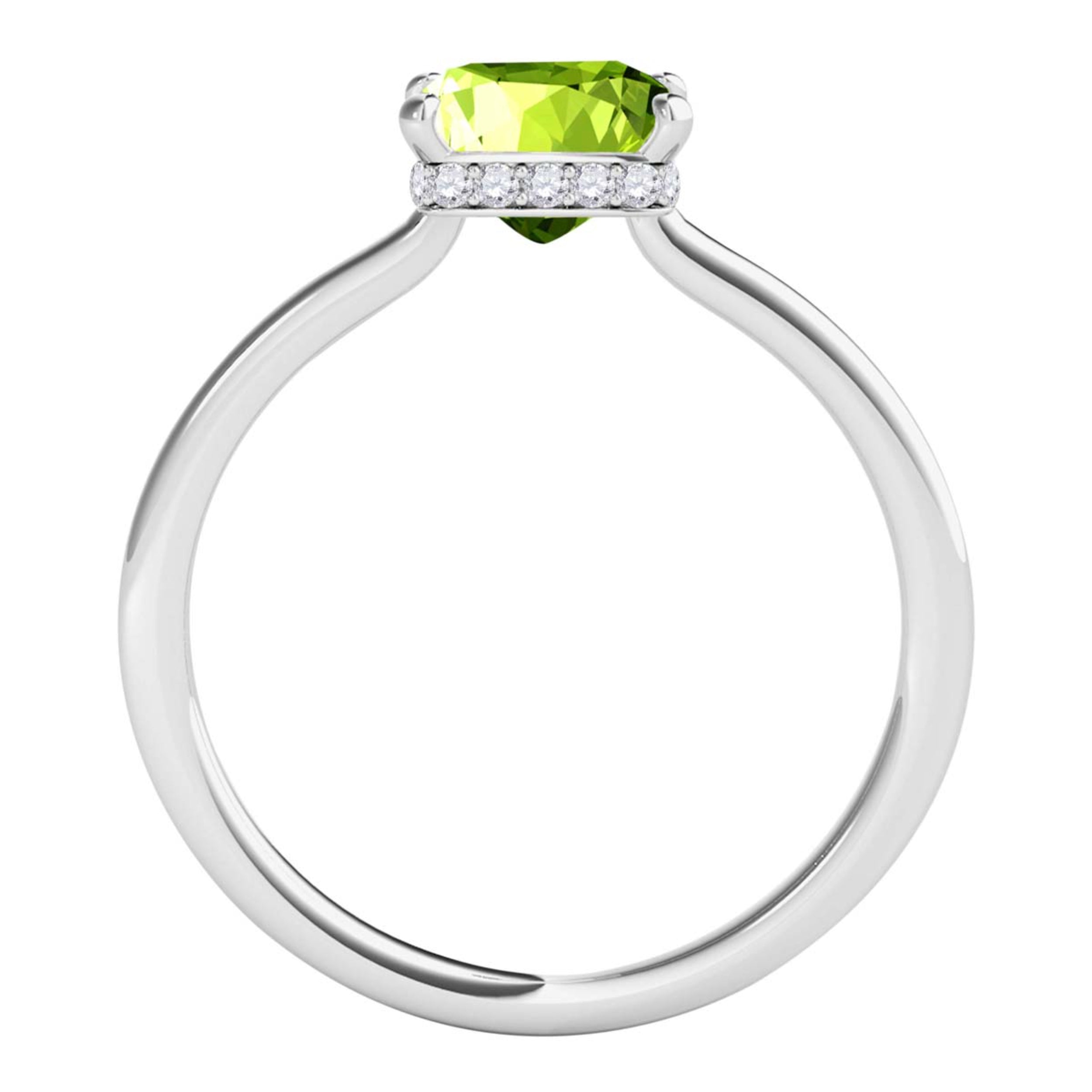 1.10 Ct Princess Cut Gemstone Diamond Wedding Engagement Rings In 14K Gold
