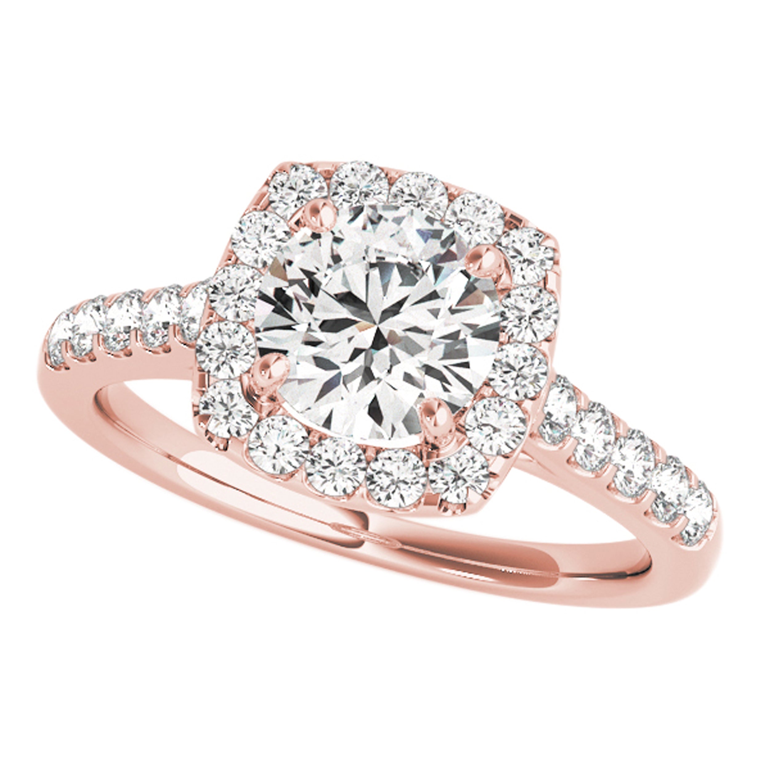 10K Rose White & Yellow Gold 1.00 Ct Diamond Bridal Set Engagement Rings Women Jewelry