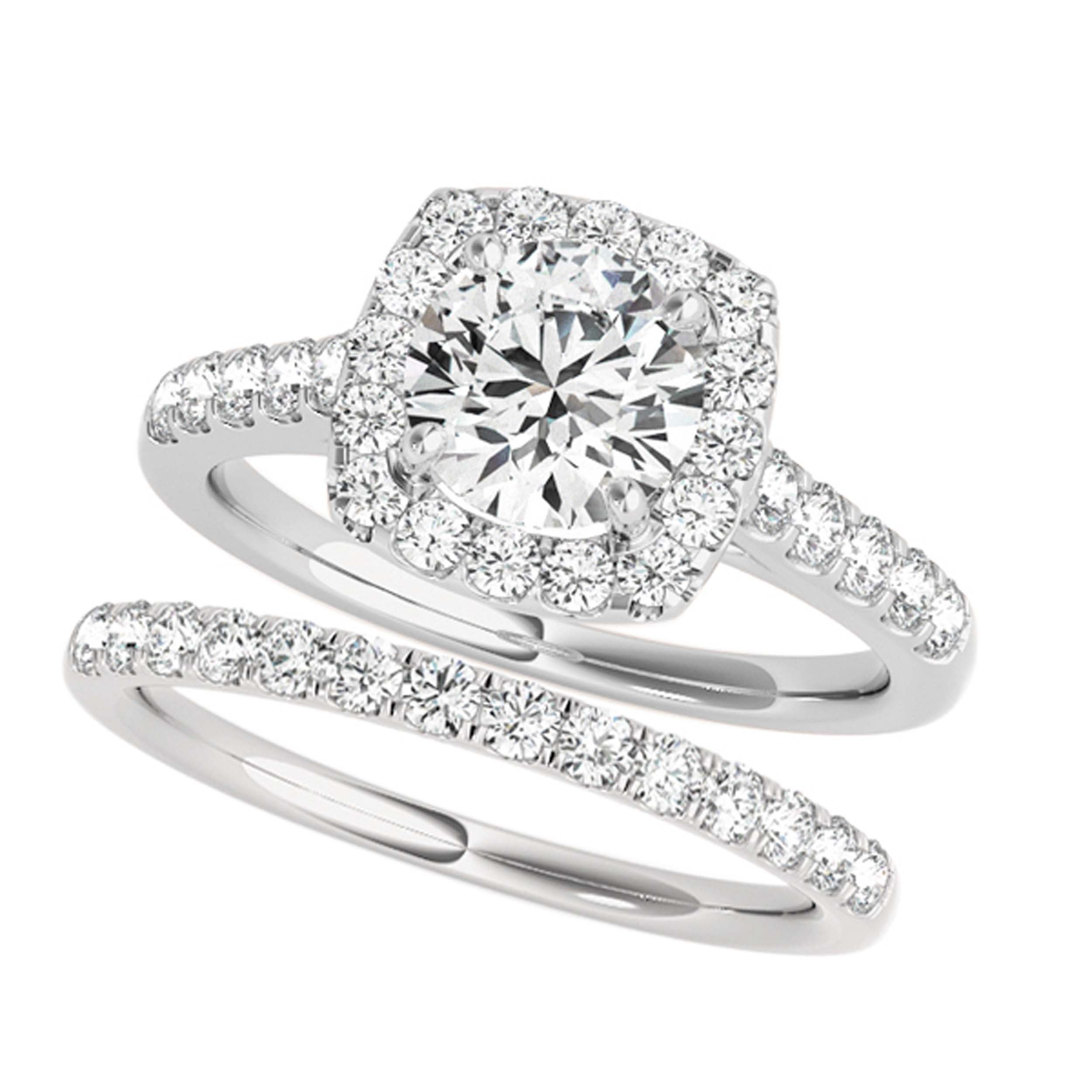 10K Rose White & Yellow Gold 1.00 Ct Diamond Bridal Set Engagement Rings Women Jewelry