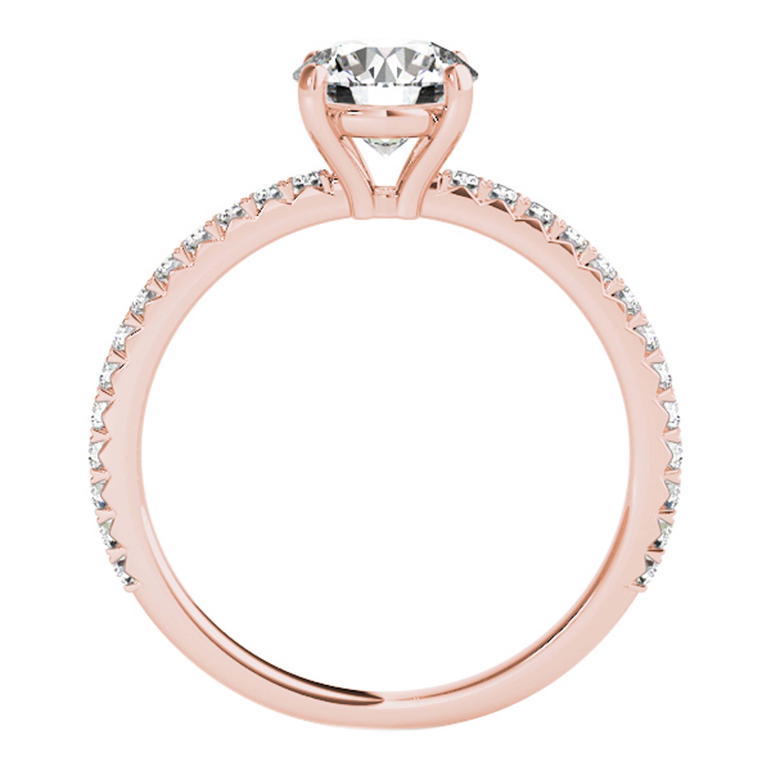 1.00 Ct Brilliant Cut Diamond Bridal Set Engagement Ring 10K White Rose & Yellow Gold