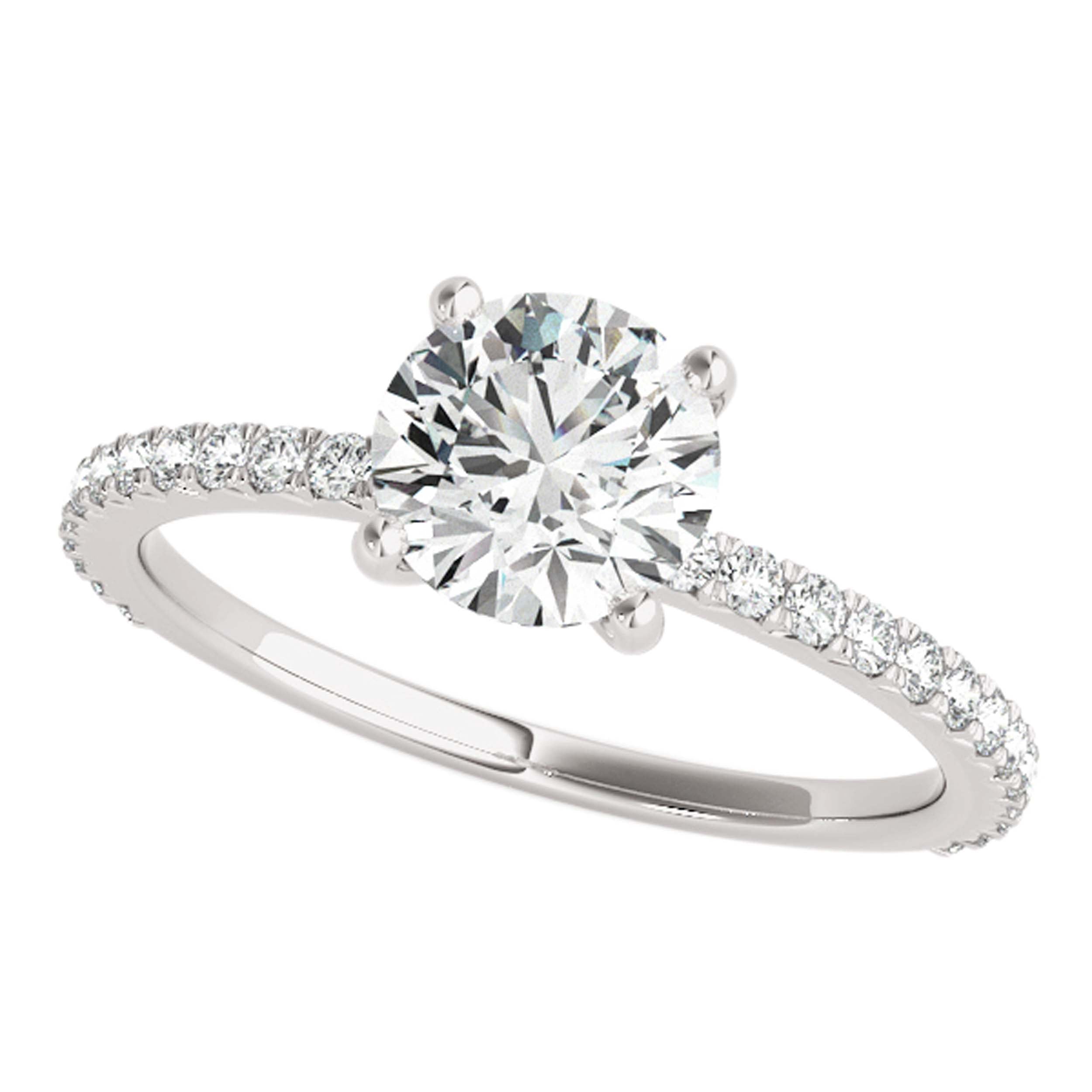 1.00 Ct Brilliant Cut Diamond Bridal Set Engagement Ring 10K White Rose & Yellow Gold