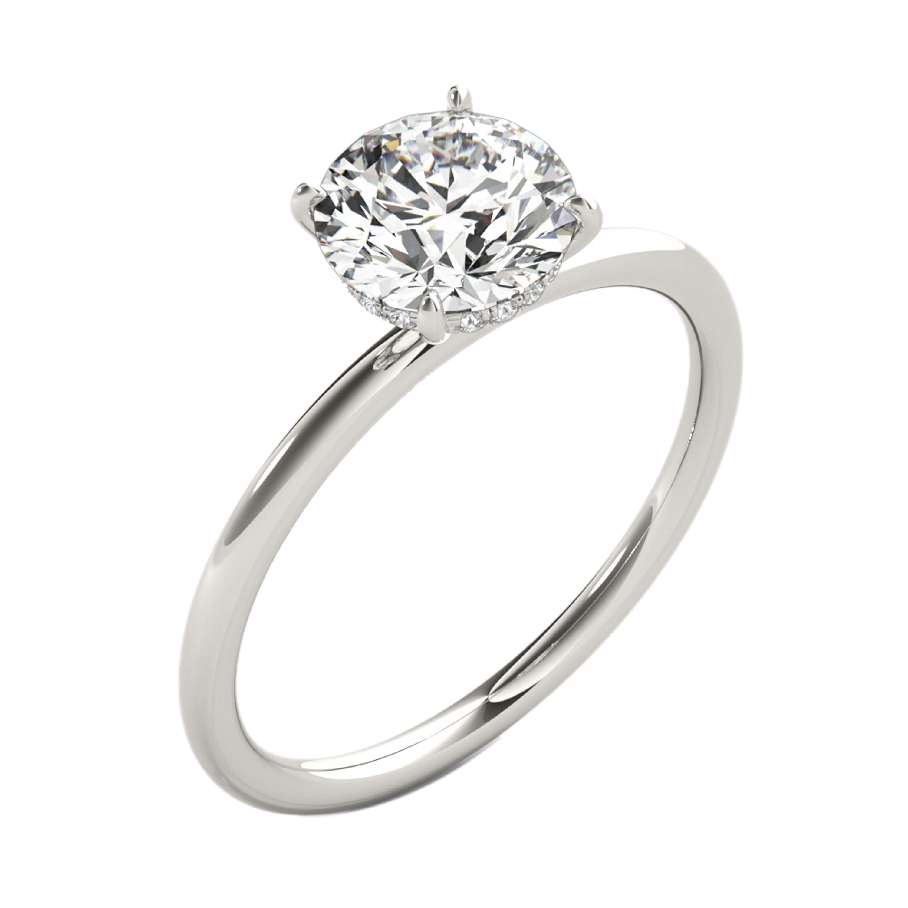 14K Gold 0.75 Ct Round Diamond Solitaire Engagement Wedding Rings Women Jewelry