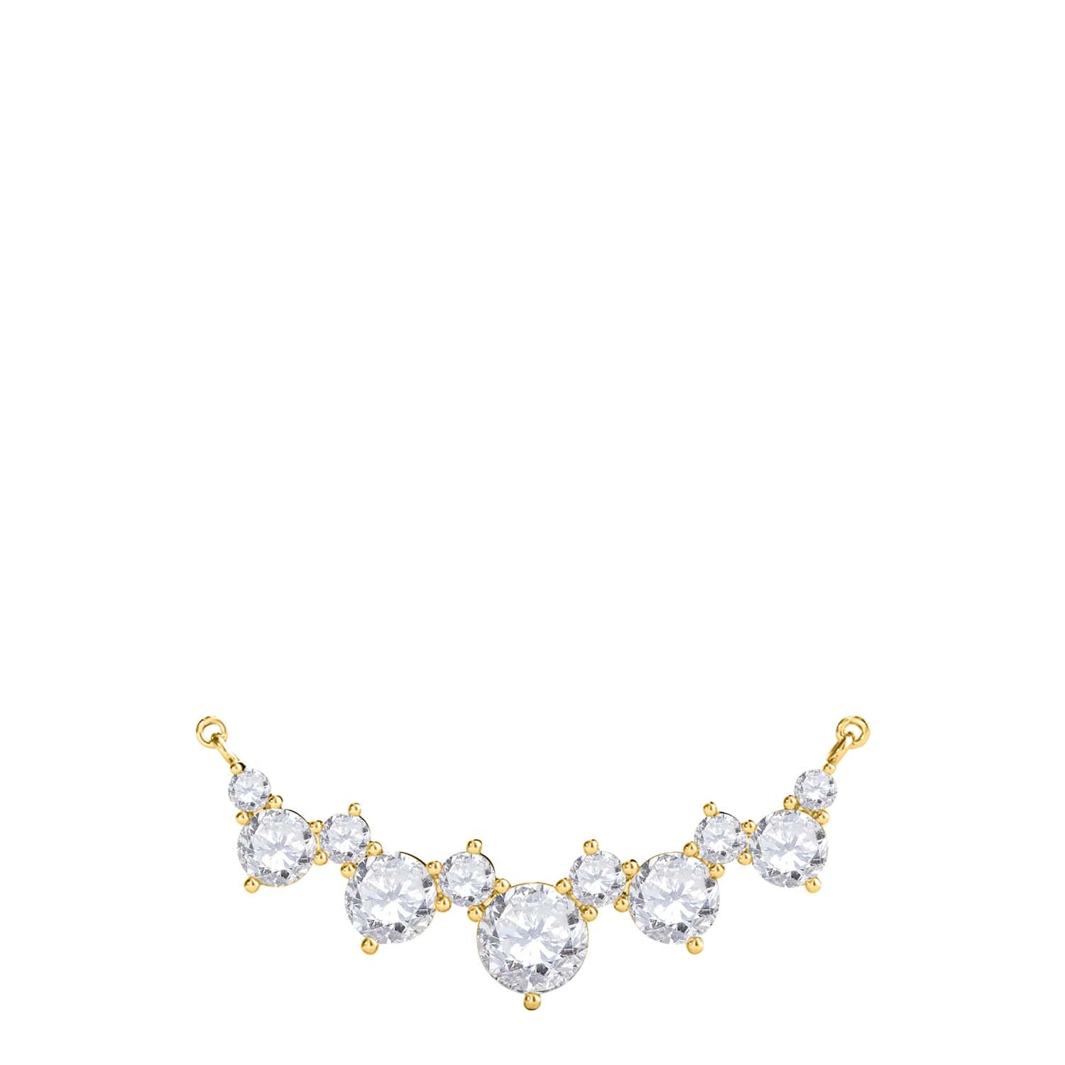 1.00 Carat Brilliant Diamond Pendant In 14K Yellow And White Gold With Chain
