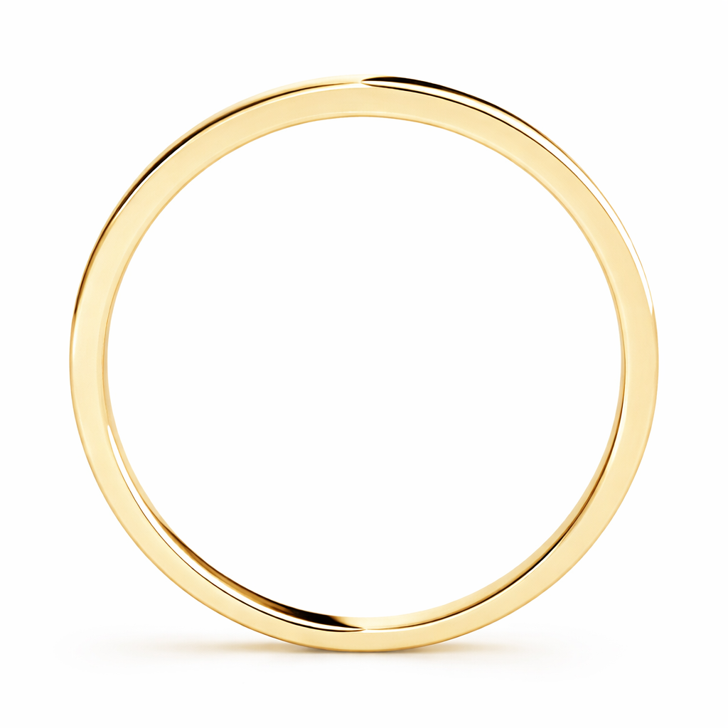Wedding Band 14K Yellow Gold Plain Women Engagement Gold Jewelry