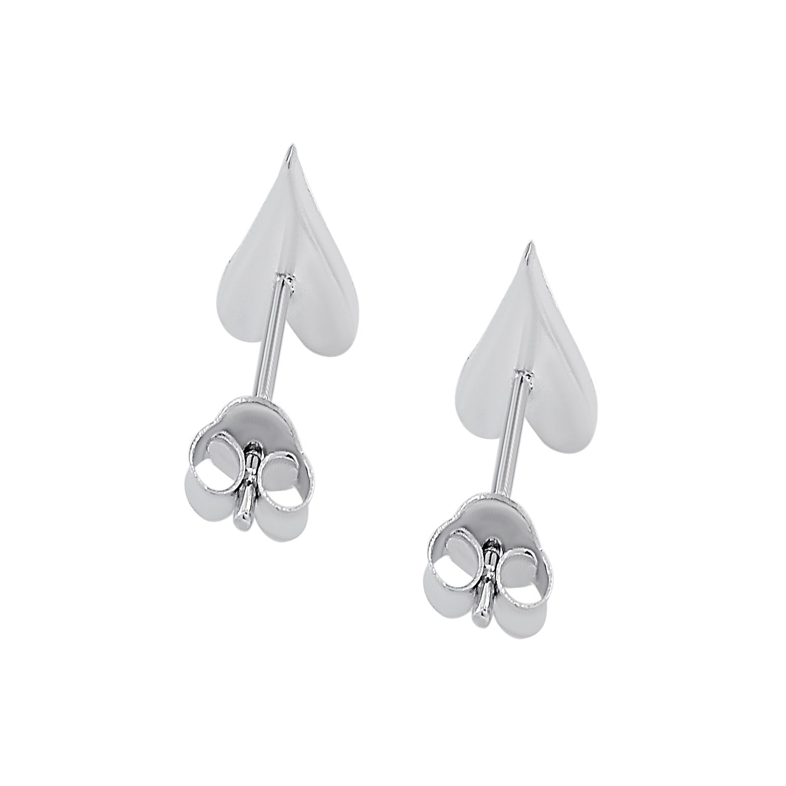 0.15 Ct GH/VS-SI Natural Diamond Stud Earrings In 14K White Gold