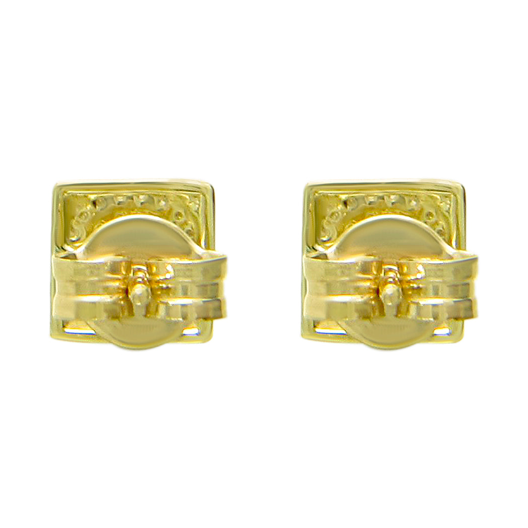 Elegant 0.15 Ct GH/VS1 Diamond Stud Earrings in 14K Solid White Gold – Push Back Closure