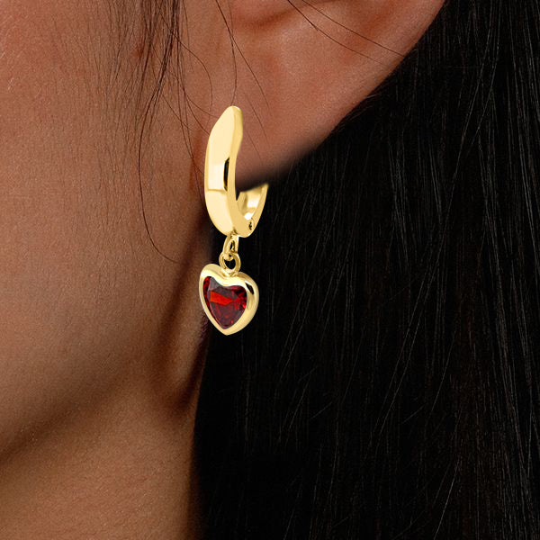 14K Solid Yellow Gold Gemstone Dangle Earrings – Perfect for Weddings, Engagements, and Special Occasions