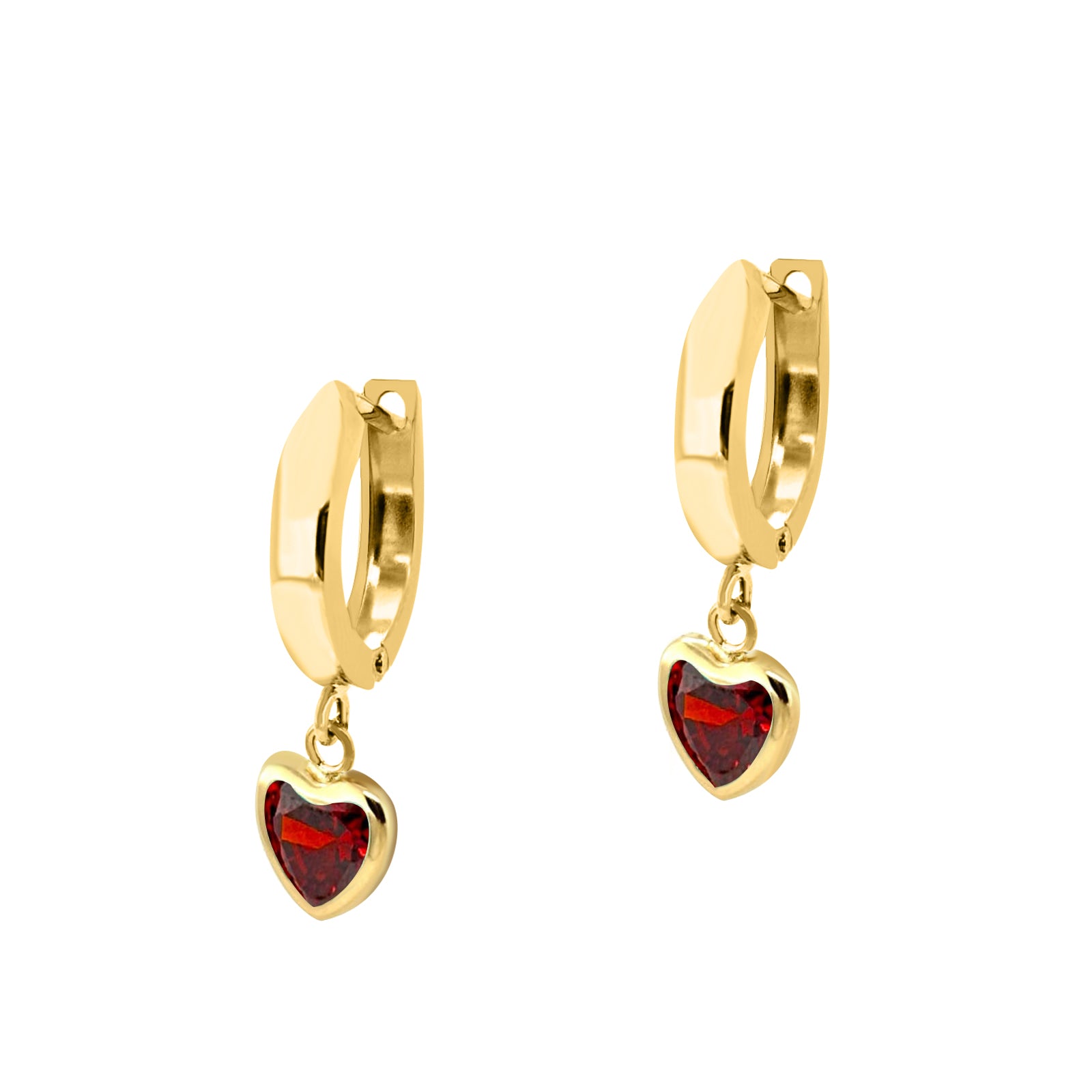 14K Solid Yellow Gold Gemstone Dangle Earrings – Perfect for Weddings, Engagements, and Special Occasions