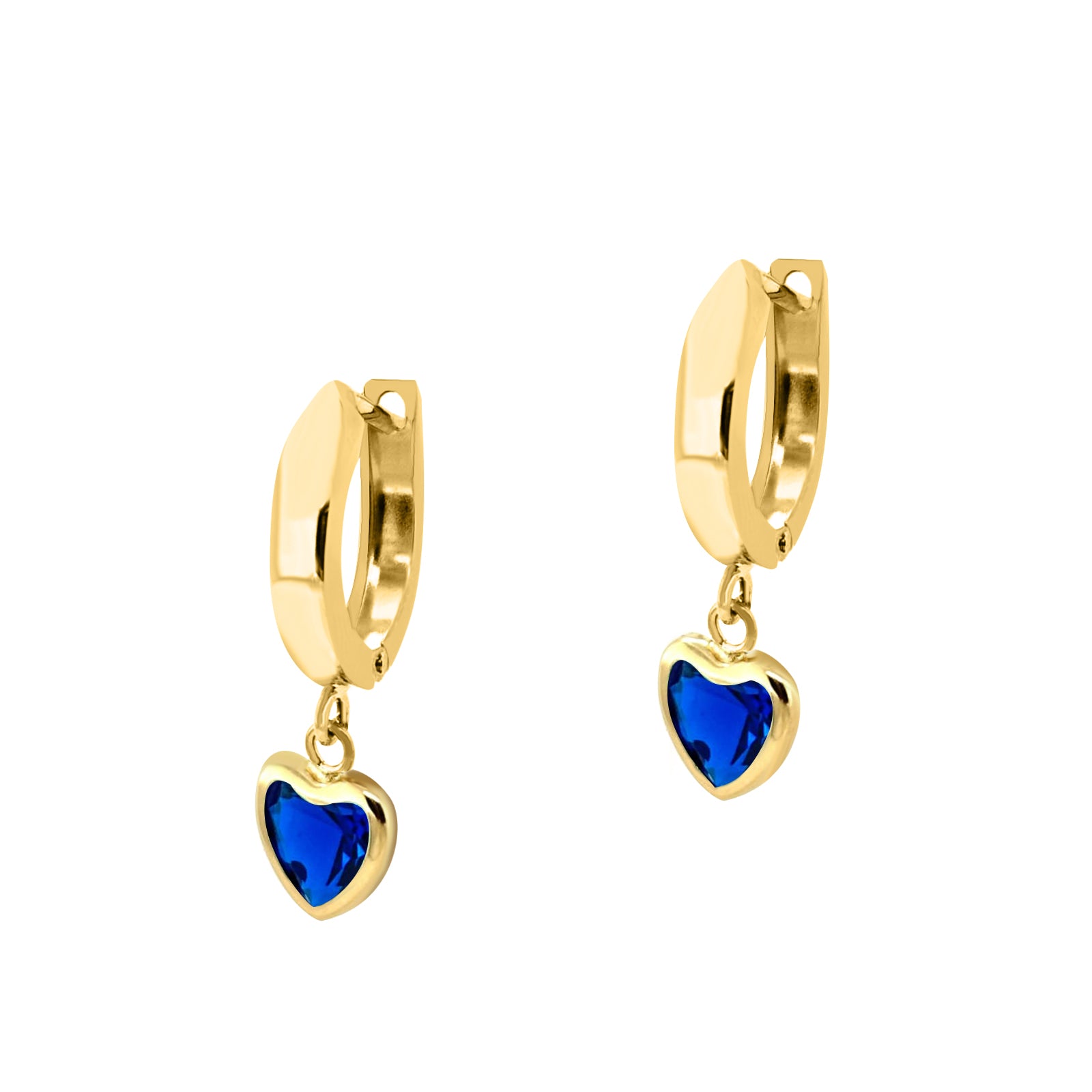 14K Solid Yellow Gold Gemstone Dangle Earrings – Perfect for Weddings, Engagements, and Special Occasions