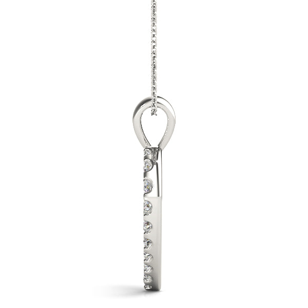1/2 Ct Heart Pendant FG/VVS1 Diamond Chain Necklace In 14K Gold