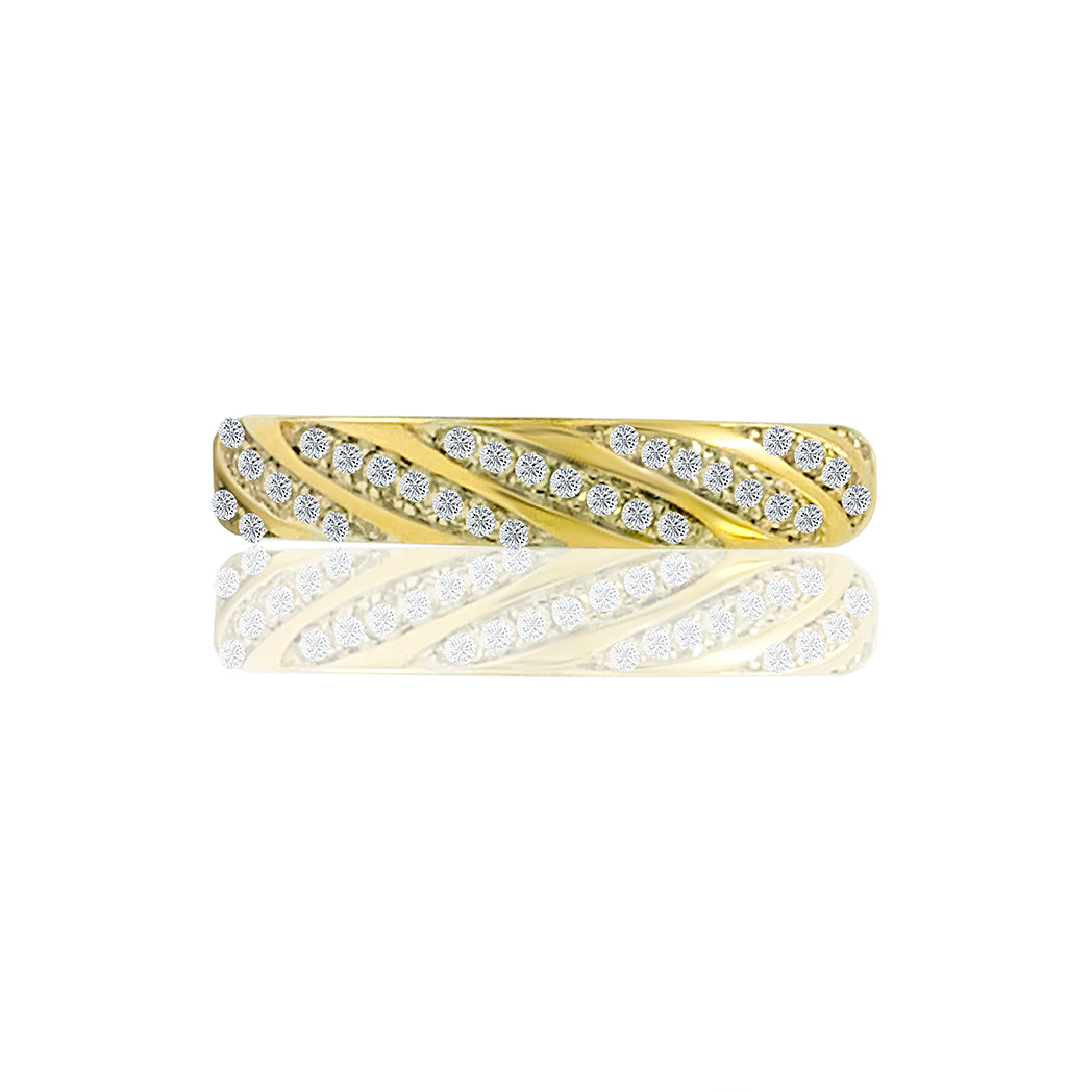 KohinoorGems 0.38 Ct Round Diamond  14K Yellow Gold Engagement Wedding Band Jewelry