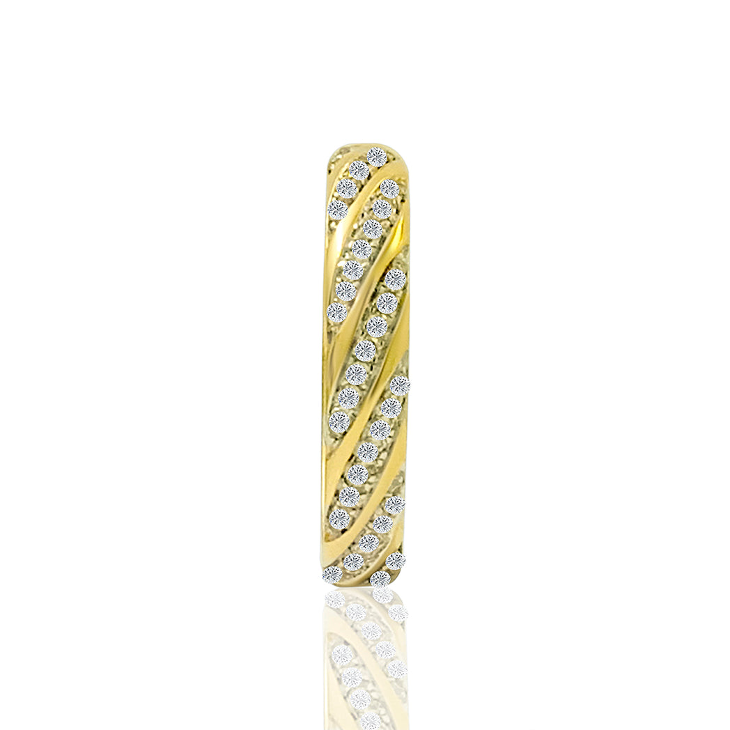 KohinoorGems 0.38 Ct Round Diamond  14K Yellow Gold Engagement Wedding Band Jewelry