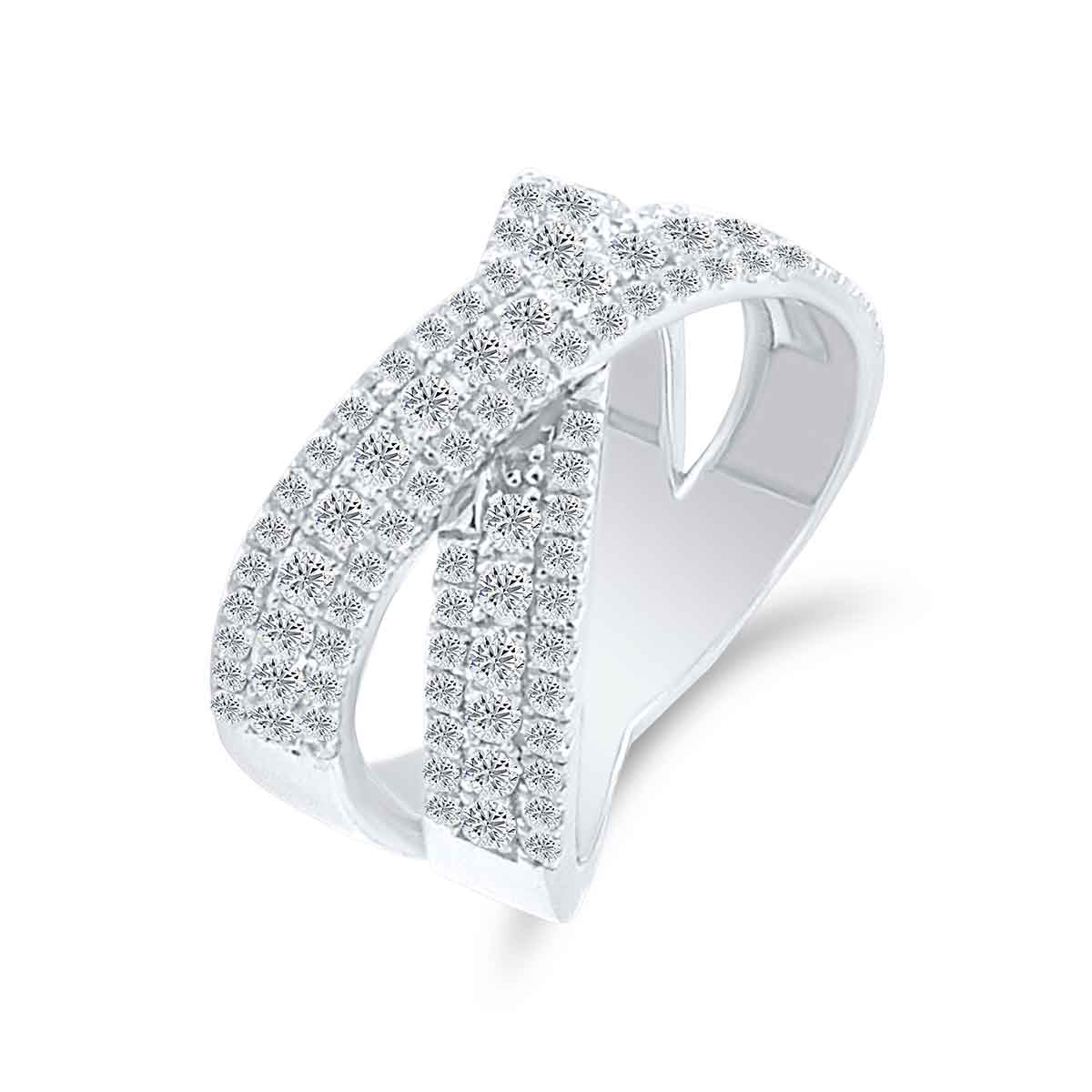 KohinoorGems Wedding Rings 1.00 Ct GH/SI Natural Diamond 14K White Gold