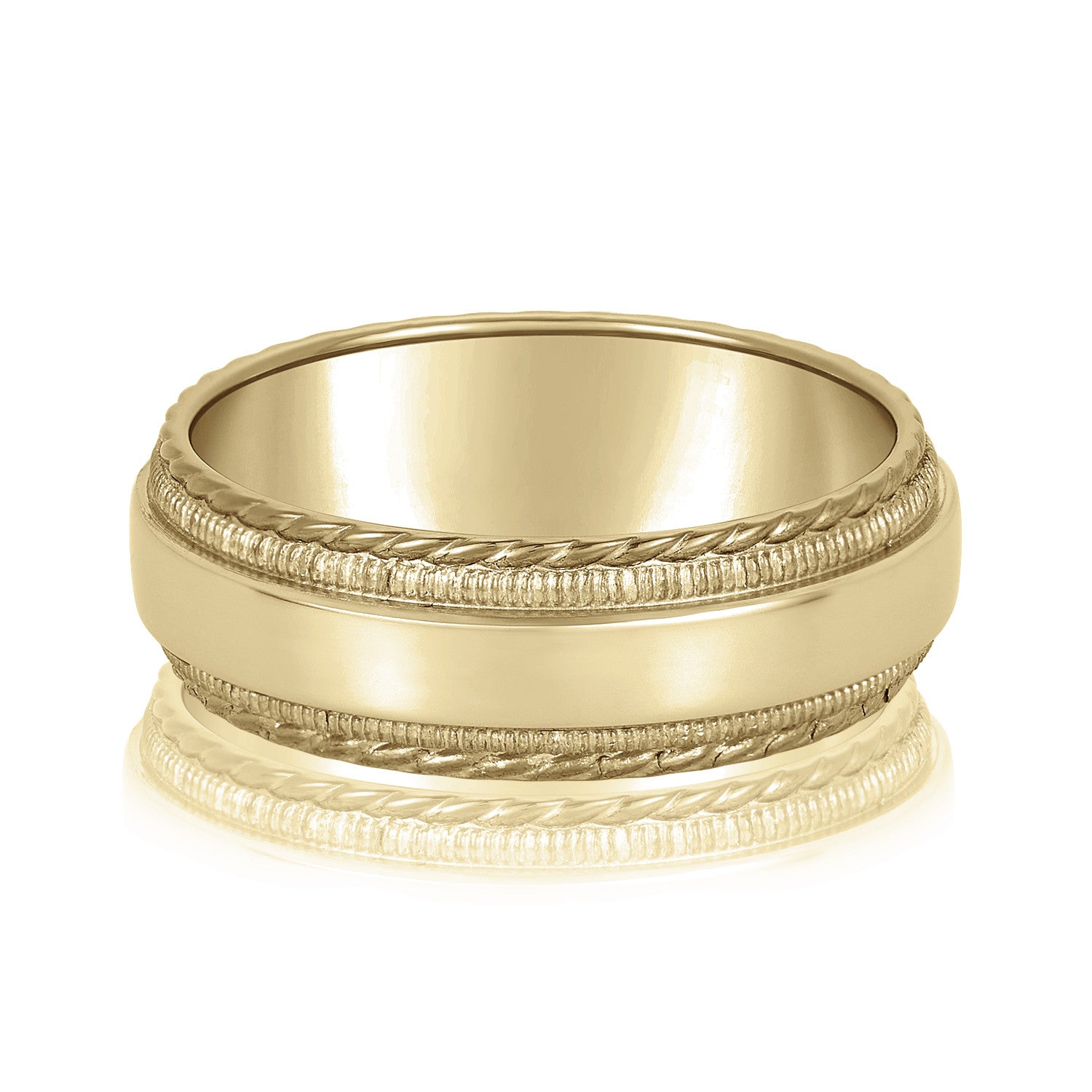 Mens Womens Wedding Band 5MM Lightweigh In 14K Yellow Gold