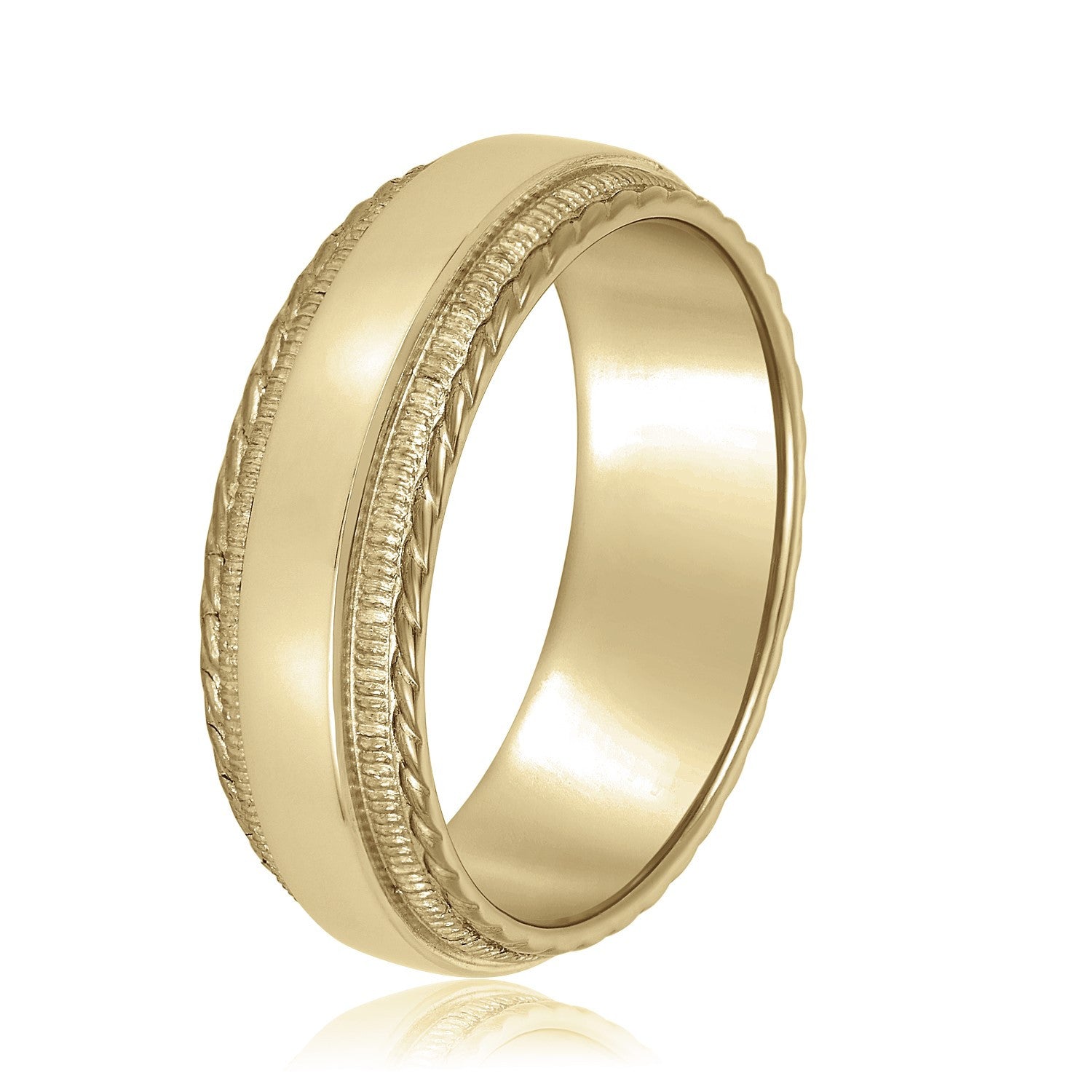 Mens Womens Wedding Band 5MM Lightweigh In 14K Yellow Gold