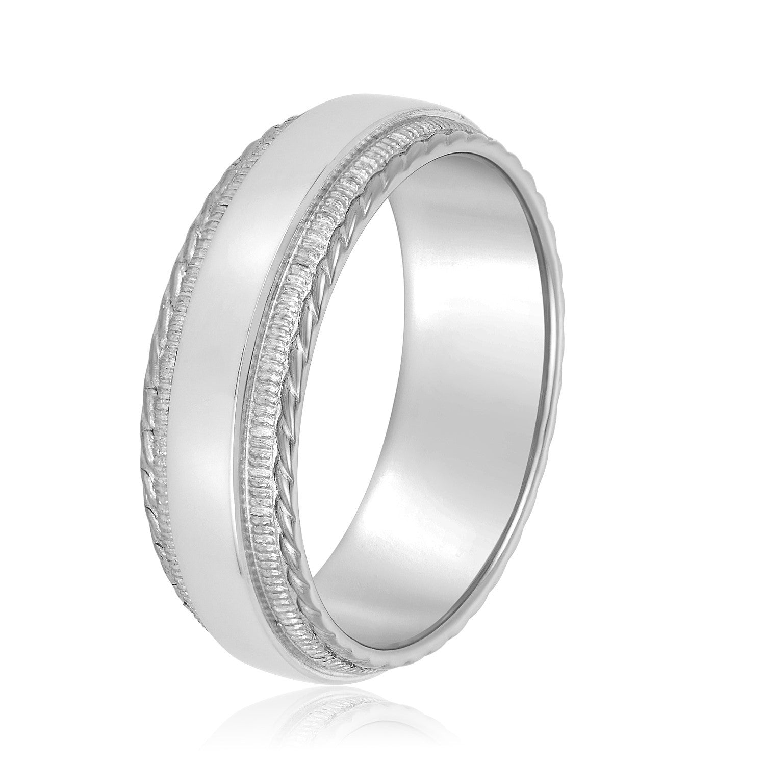 5MM Lightweight Wedding Band In 14K White Gold