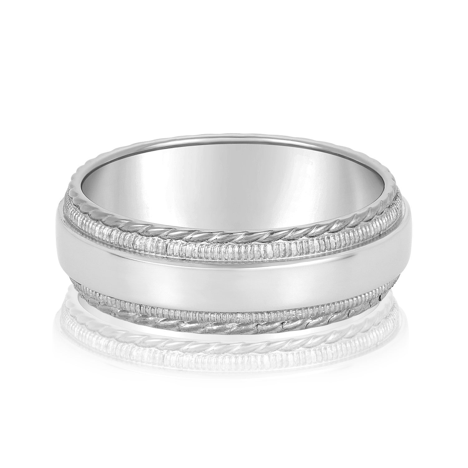 5MM Lightweight Wedding Band In 14K White Gold