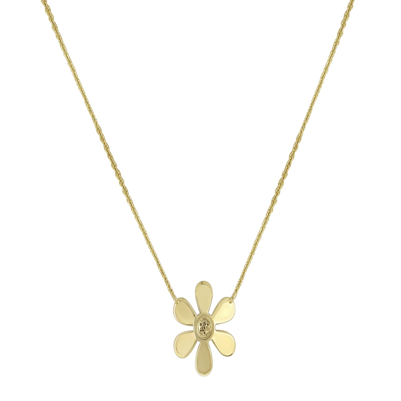 14K Yellow Gold 0.21 Carat GH/VS-SI Natural Diamond Adjustable Pendant Necklace