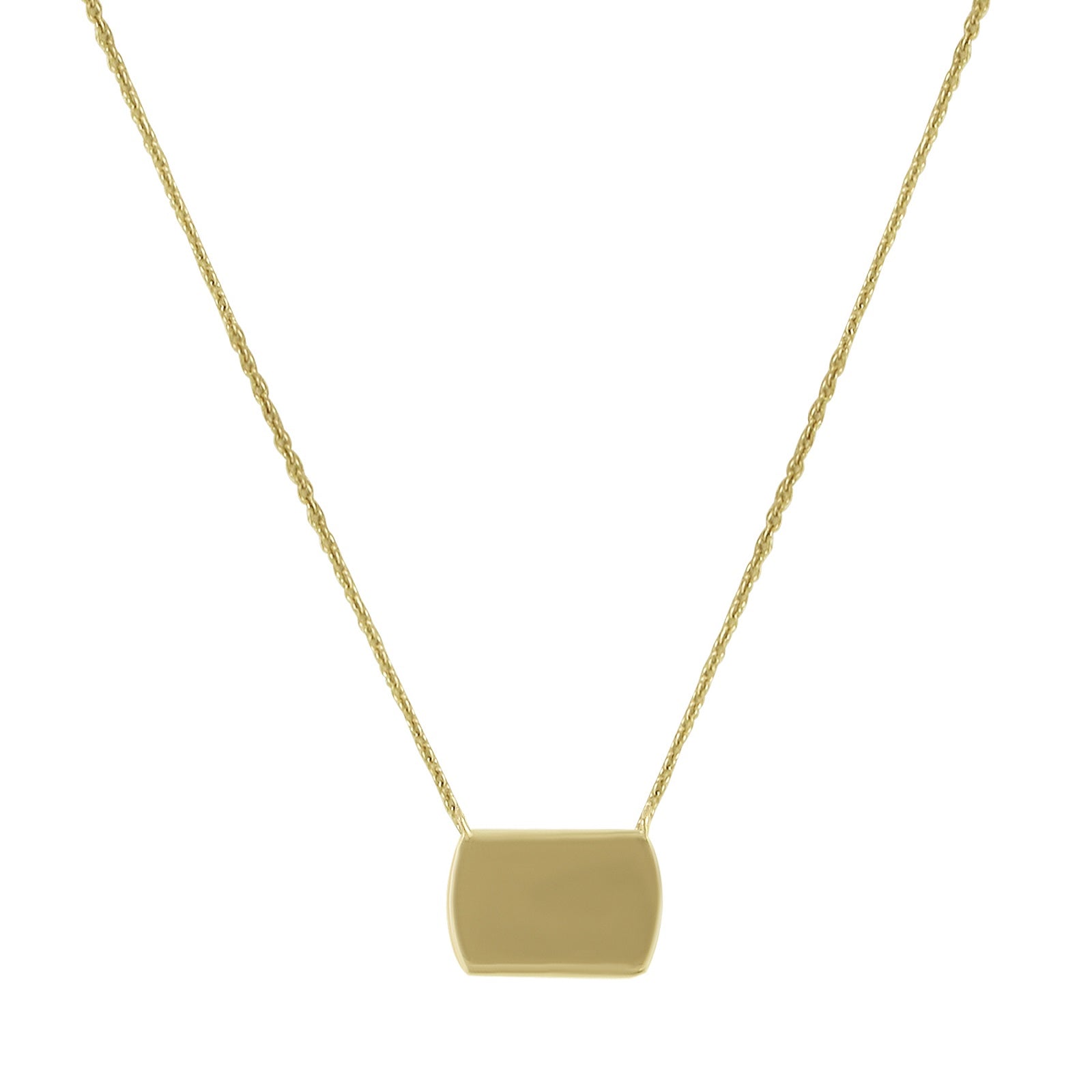 14K Yellow Gold 0.22 Ct GH/VS-SI Natural Diamond Necklace Pendant With Chain