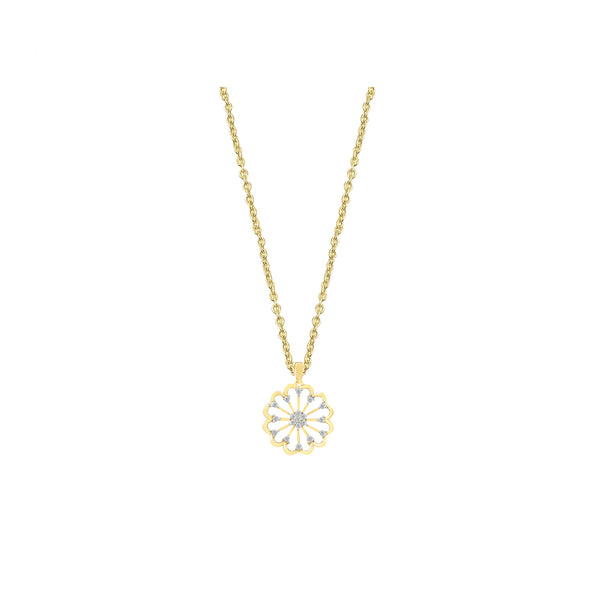 0 31 Ct Gh Si Natural Diamond Pendant In 14k Gold With Chain
