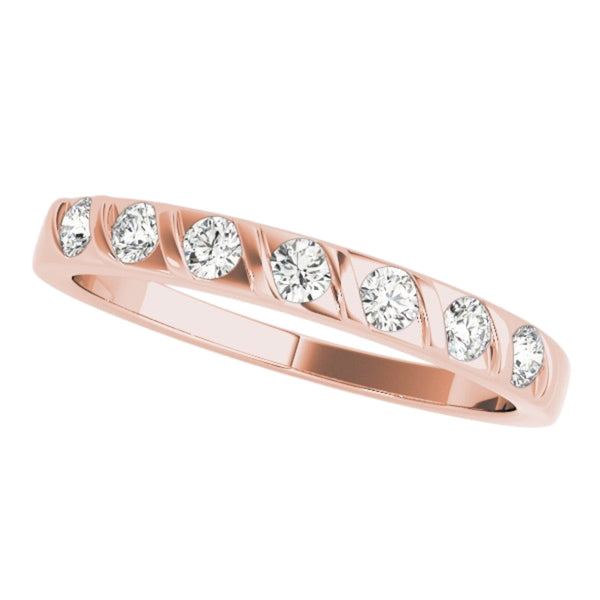 Classic 0 25 Ct Lab Grown Diamond Channel Set Band In 14k Gold