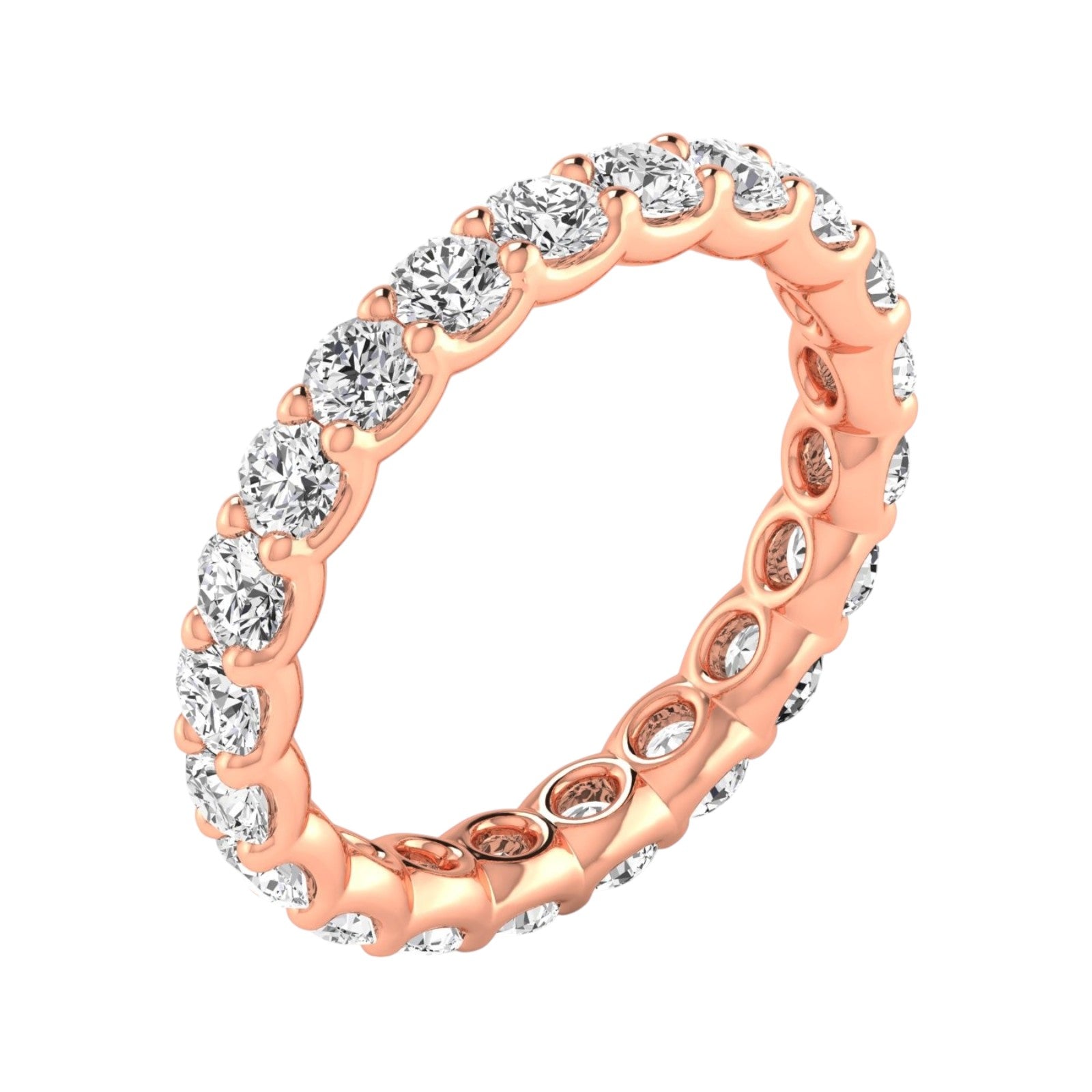 2.00 Ct Classic Round Diamond Eternity Band in 14K Gold