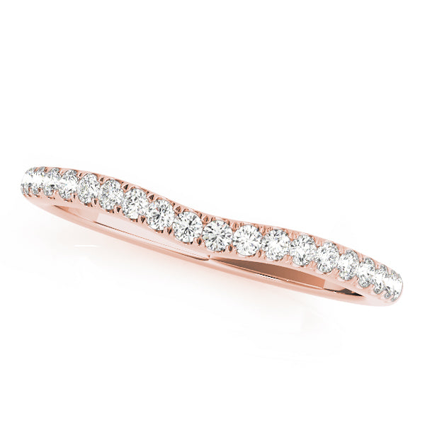 0.15 Ct FG/VVS1 Diamond Wedding Band In 10K Solid Gold
