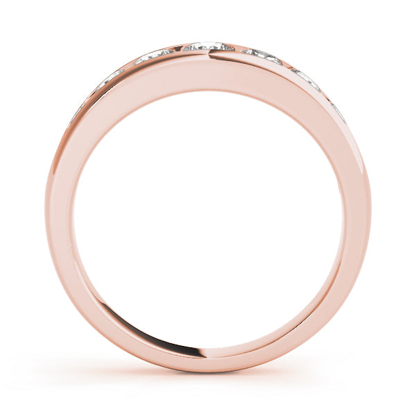 KohinoorGems | Wedding Band 0.25Ct Diamond In 14K Solid Gold Women Jewelry